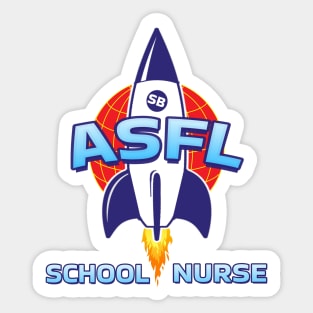 Rocket School Nurse Sticker